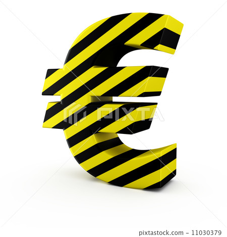 Euro warning sign Euro warning sign 11030379