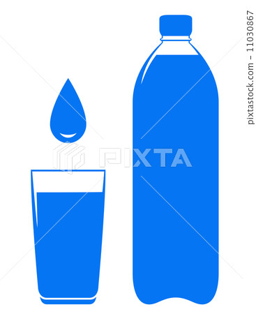 water bottle glass and drop 11030867