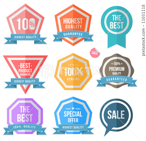 Tag badges label banner colour set Tag badges label banner colour set 11031118