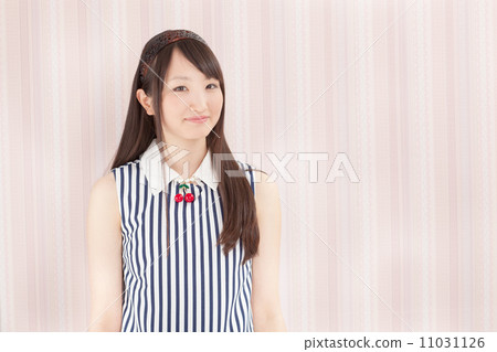 A cute girls student cute pretty wearing a cool summer clothes A cute girls student cute pretty wearing a cool summer clothes 11031126