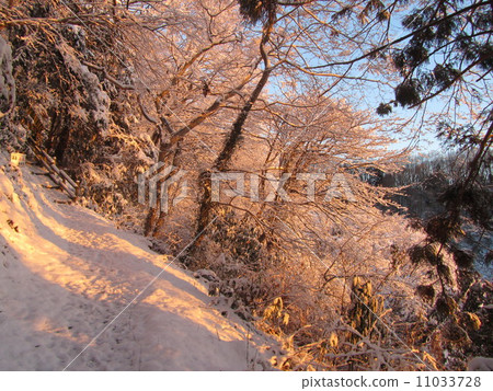 Snow scene of Kashikendo mountain 11033728