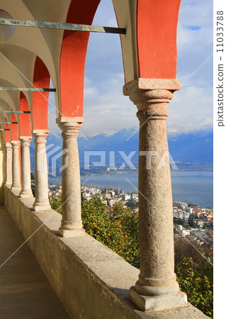 view from the balcony of Madonna del Sasso in Locarno 11033788