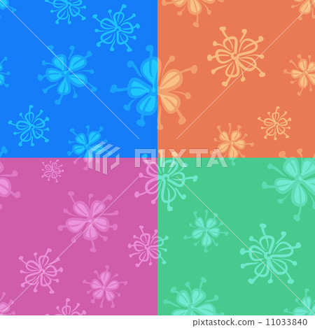 Set seamless floral backgrounds Set seamless floral backgrounds 11033840