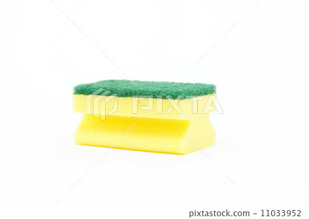 Cleaning sponges on a white background. Cleaning sponges on a white background. 11033952