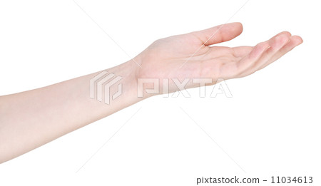 mercy hand gesture isolated on white 11034613