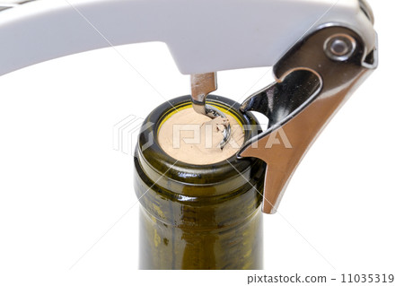 Corkscrew with Bottle of Wine Corkscrew with Bottle of Wine 11035319