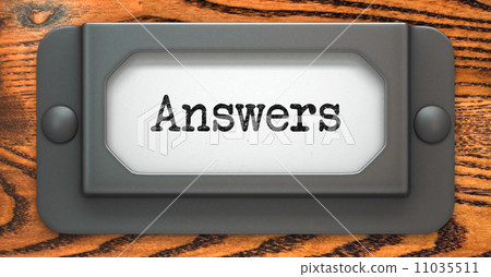 Answers - Concept on Label Holder. 11035511