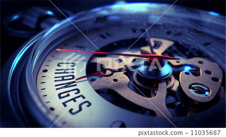 Changes on Pocket Watch Face. Time Concept. Changes on Pocket Watch Face. Time Concept. 11035687