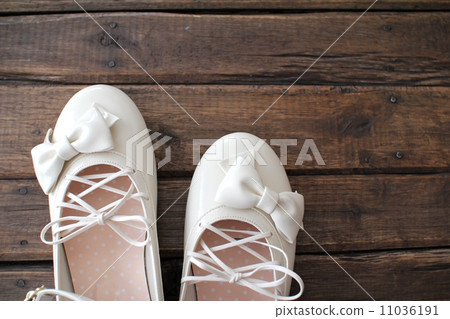 兒童白色絲帶高跟鞋禮儀鞋 11036191