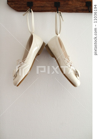 兒童白色絲帶高跟鞋禮儀鞋 11036194