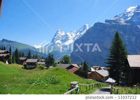 Eiger and Murren village Eiger and Murren village 11037212