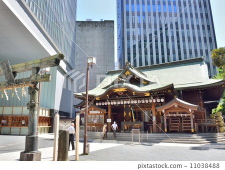 Toranomon Kompira-san Shrine主樓和銅牌坊 11038488