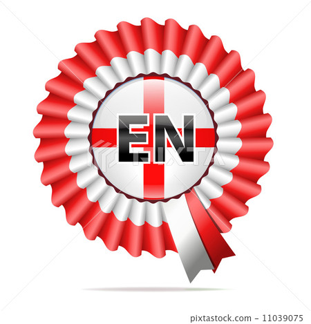 Vector national flag badge, EN 11039075