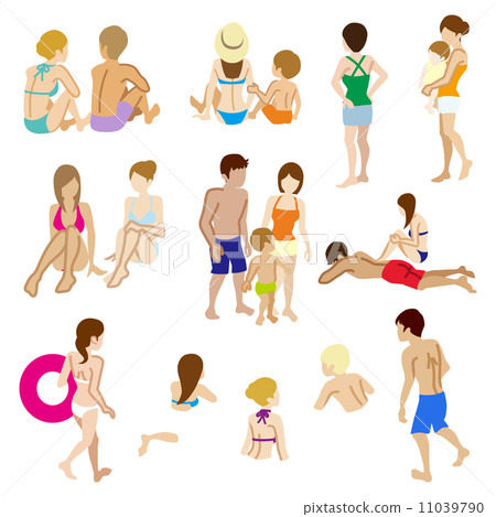 Swimsuit person and parent and child youth set Swimsuit person and parent and child youth set 11039790