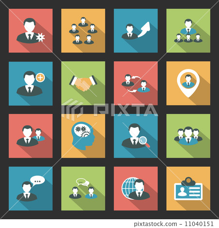 Interaction icons set Interaction icons set 11040151