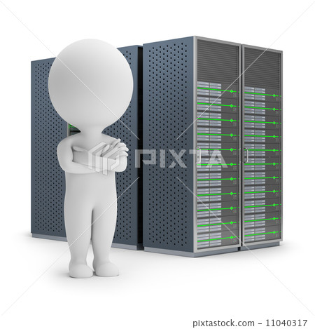 3d small people - servers 3d small people - servers 11040317