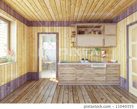 kitchen in the country house 11040355