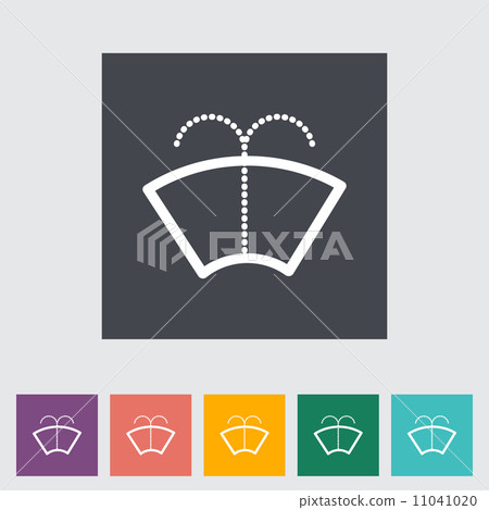 Car flat icon wiper. Car flat icon wiper. 11041020