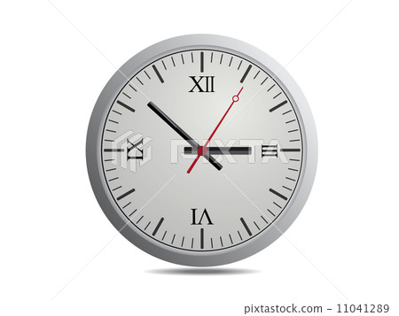 Vector Clock Isolate On White background - Stock Illustration [11041289 ...