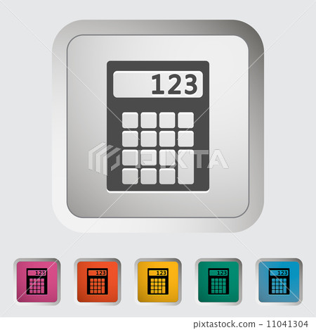 Calculator icon. Calculator icon. 11041304