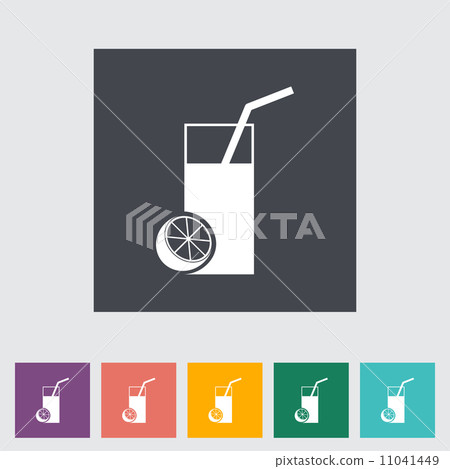 Fruit juice flat icon. Fruit juice flat icon. 11041449
