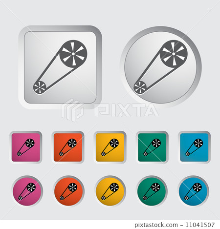 Timing belt icon. Timing belt icon. 11041507
