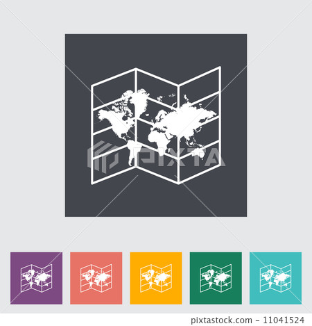 Map flat icon 11041524