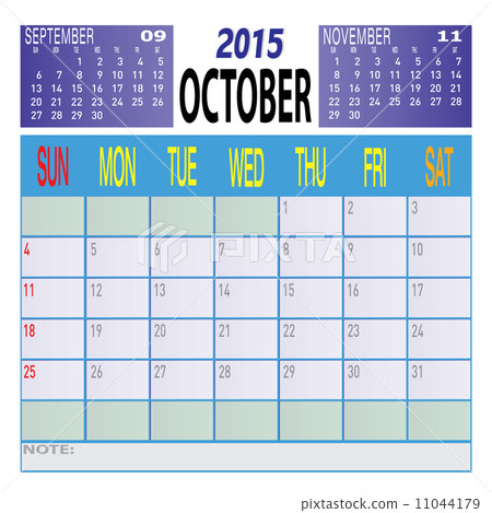 Monthly Year 2015 Colorful Calendar Schadule Template Monthly Year 2015 Colorful Calendar Schadule Template 11044179