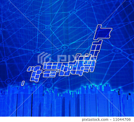 Japan map of Internet space · Blank map Japan map of Internet space · Blank map 11044706