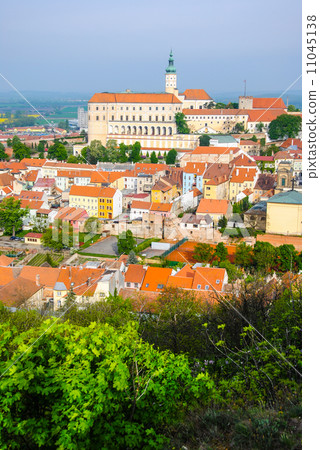 Mikulov castle in typical moravian town Mikulov castle in typical moravian town 11045138