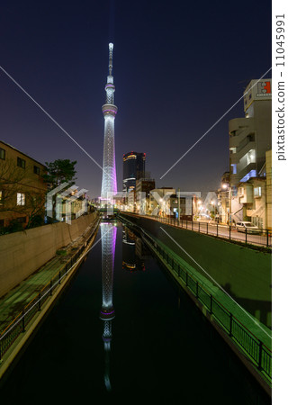 東京天空樹在黃昏 11045991