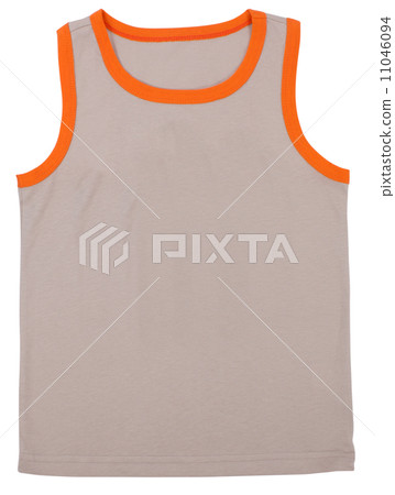 Sleeveless unisex shirt isolated on white Sleeveless unisex shirt isolated on white 11046094