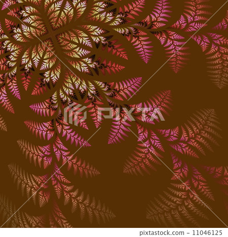 Fabulous asymmetrical pattern of the leaves in vinous and pink. 11046125
