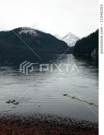 Winter scenery of Alp lake Winter scenery of Alp lake 11046263
