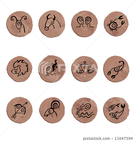 Horoscope. Zodiac set. Horoscope. Zodiac set. 11047394
