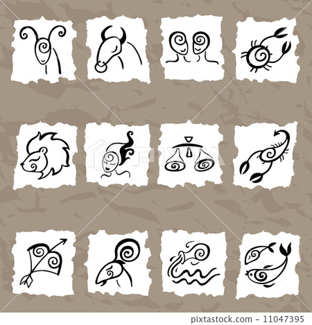 Horoscope. Zodiac set. Horoscope. Zodiac set. 11047395