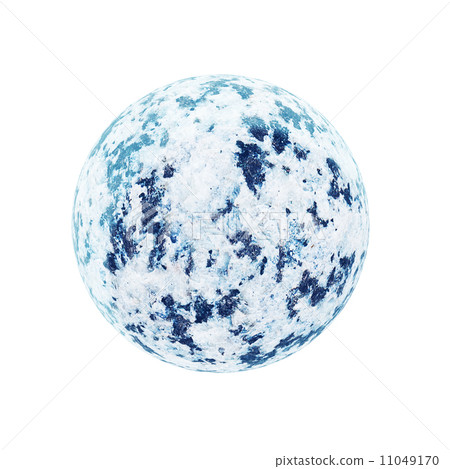 Realistic blue planet isolated on white background. 11049170