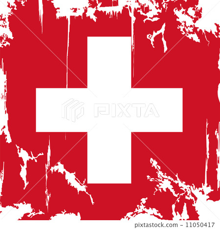 Swiss grunge flag. Vector illustration 11050417