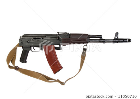 kalashnikov assault rifle aks-74 para isolated on a white background 11050710