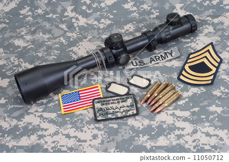 US ARMY sniper concept with camouflage uniform US ARMY sniper concept with camouflage uniform 11050712