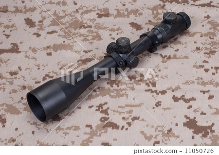 US MARINES sniper telescopic sight on camouflage uniform 11050726