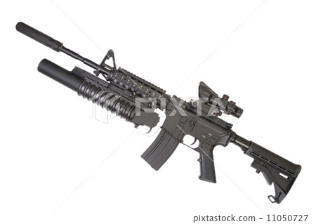 assault rifle with an M203 grenade launcher assault rifle with an M203 grenade launcher 11050727