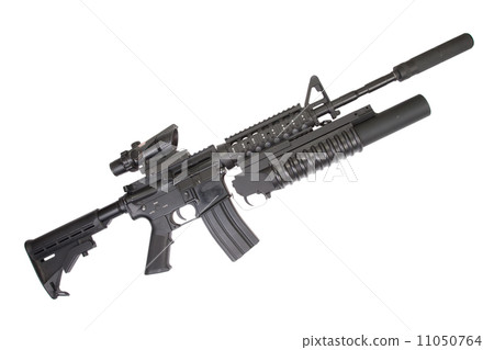 assault rifle with an M203 grenade launcher assault rifle with an M203 grenade launcher 11050764
