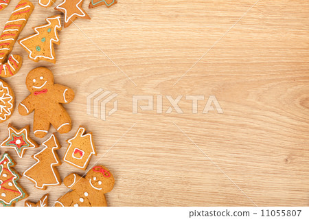 Homemade various christmas gingerbread cookies Homemade various christmas gingerbread cookies 11055807