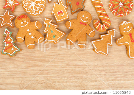 Homemade various christmas gingerbread cookies Homemade various christmas gingerbread cookies 11055843