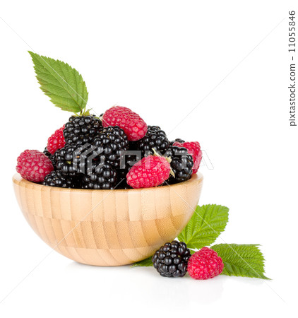 blackberry and raspberry