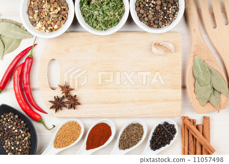 Colorful herbs and spices selection 11057498