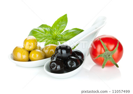 Green and black olives Green and black olives 11057499