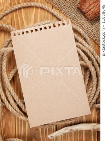 Paper for copy space and rope Paper for copy space and rope 11058648