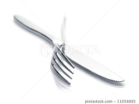 Silverware or flatware set of fork and knife 11058895